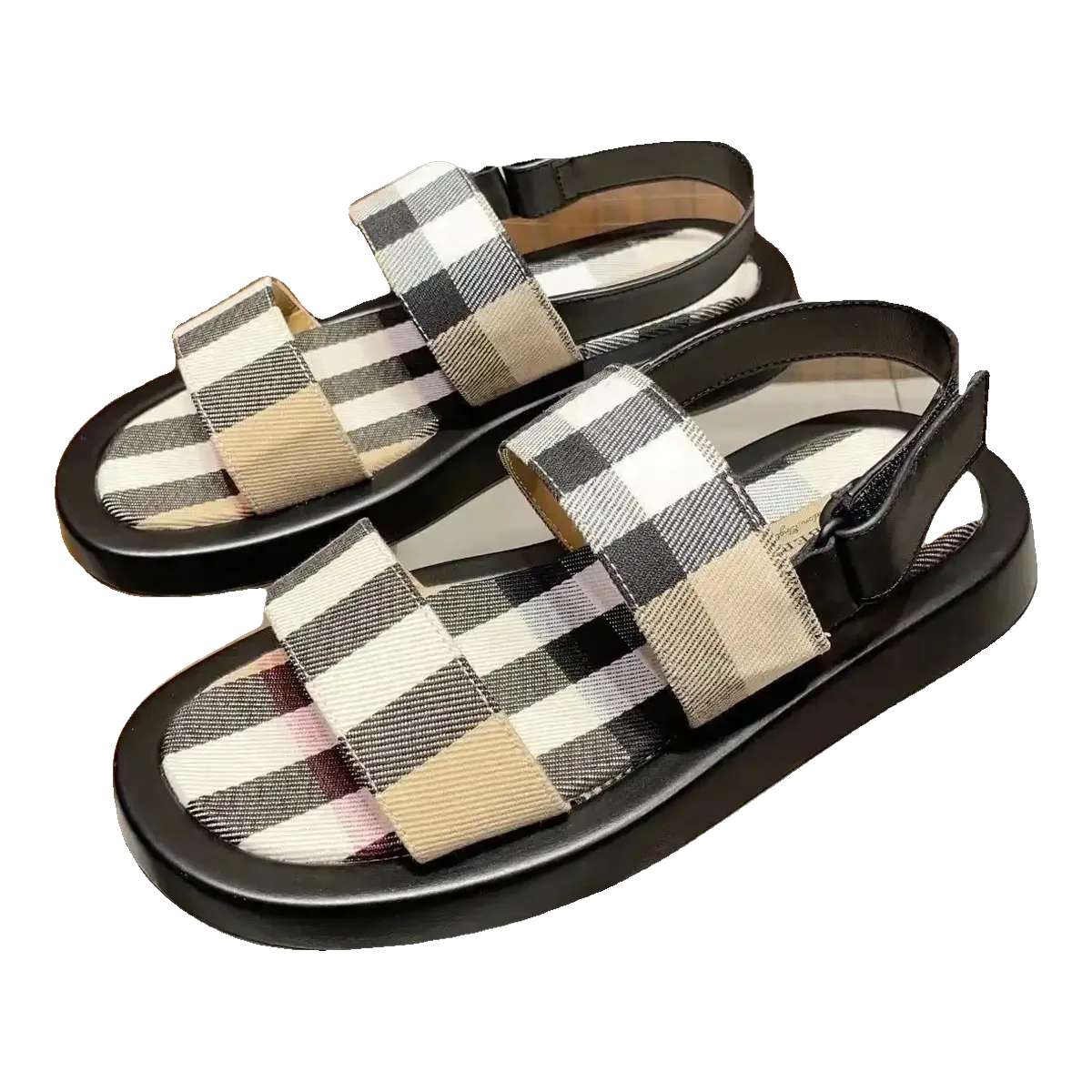 Burberry Check Strap Sandals