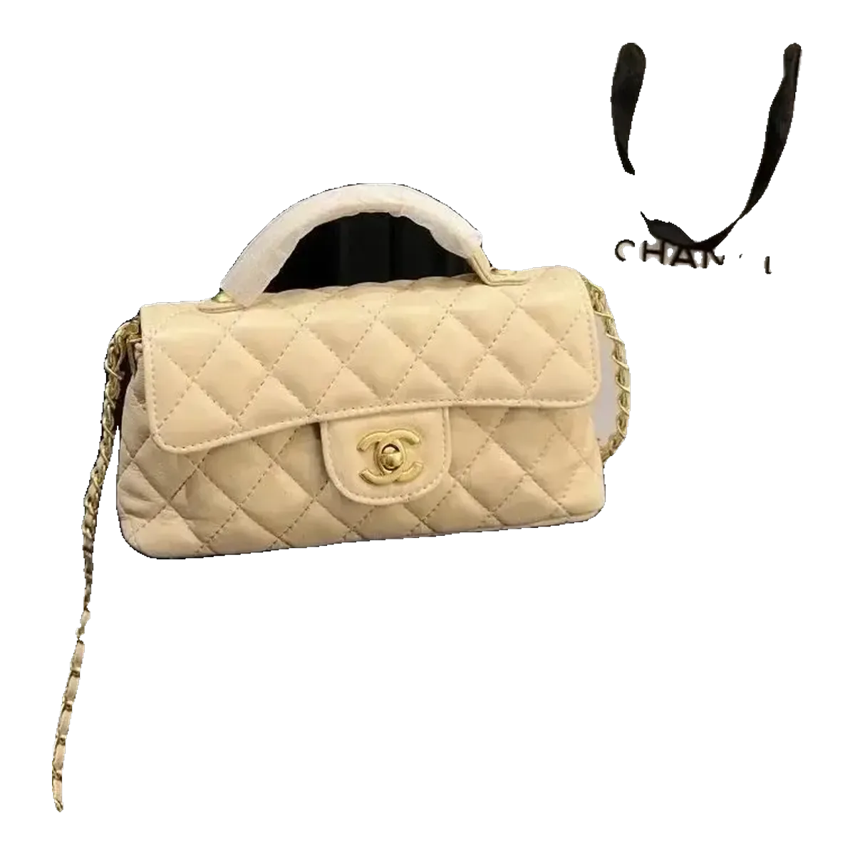 Chanel Beige Flap Bag