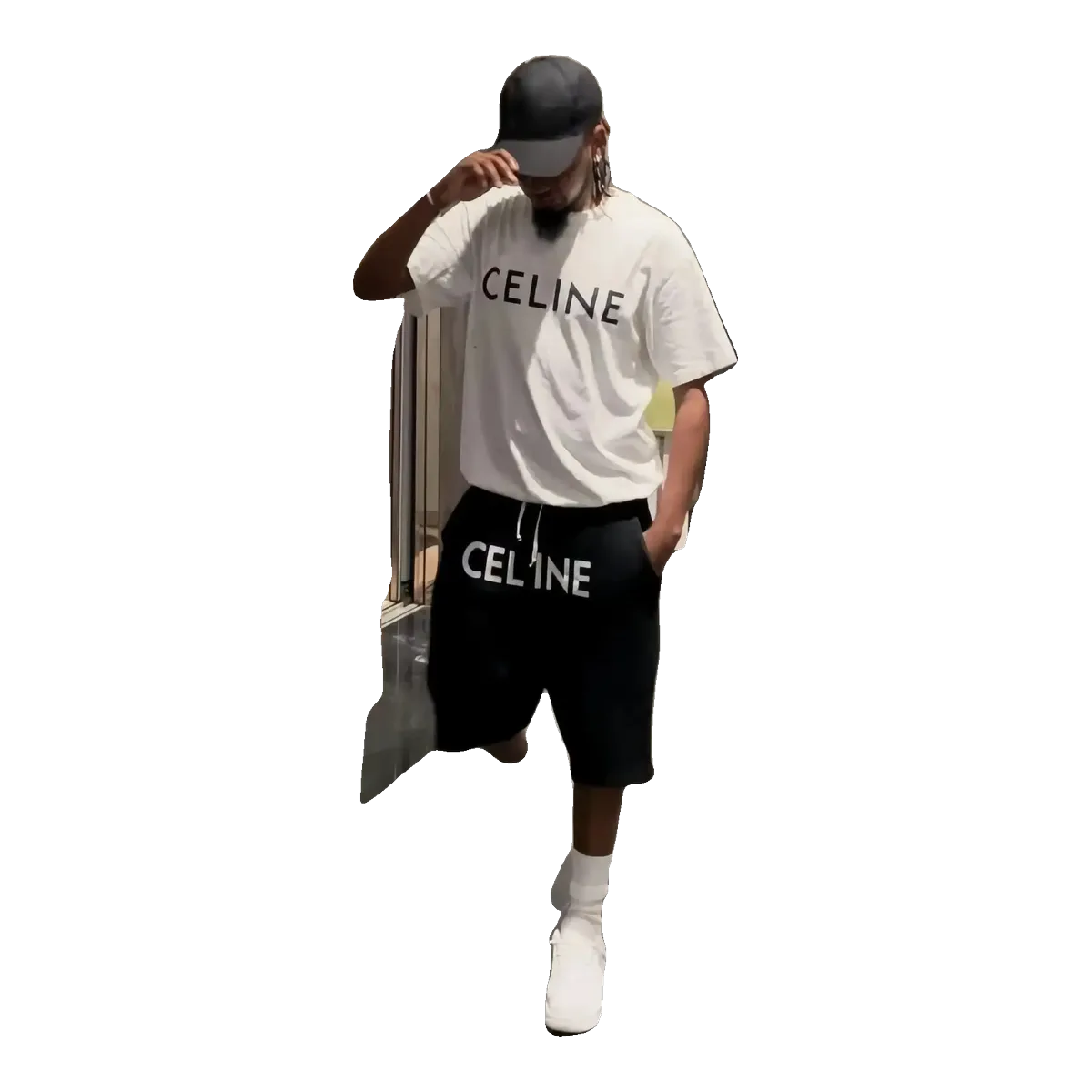 Celine Logo T-Shirt White