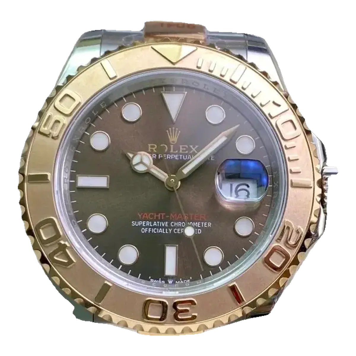 Rolex Gold Green Dial Watch
