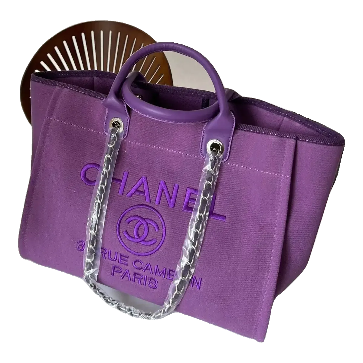 Chanel Purple Tote Bag