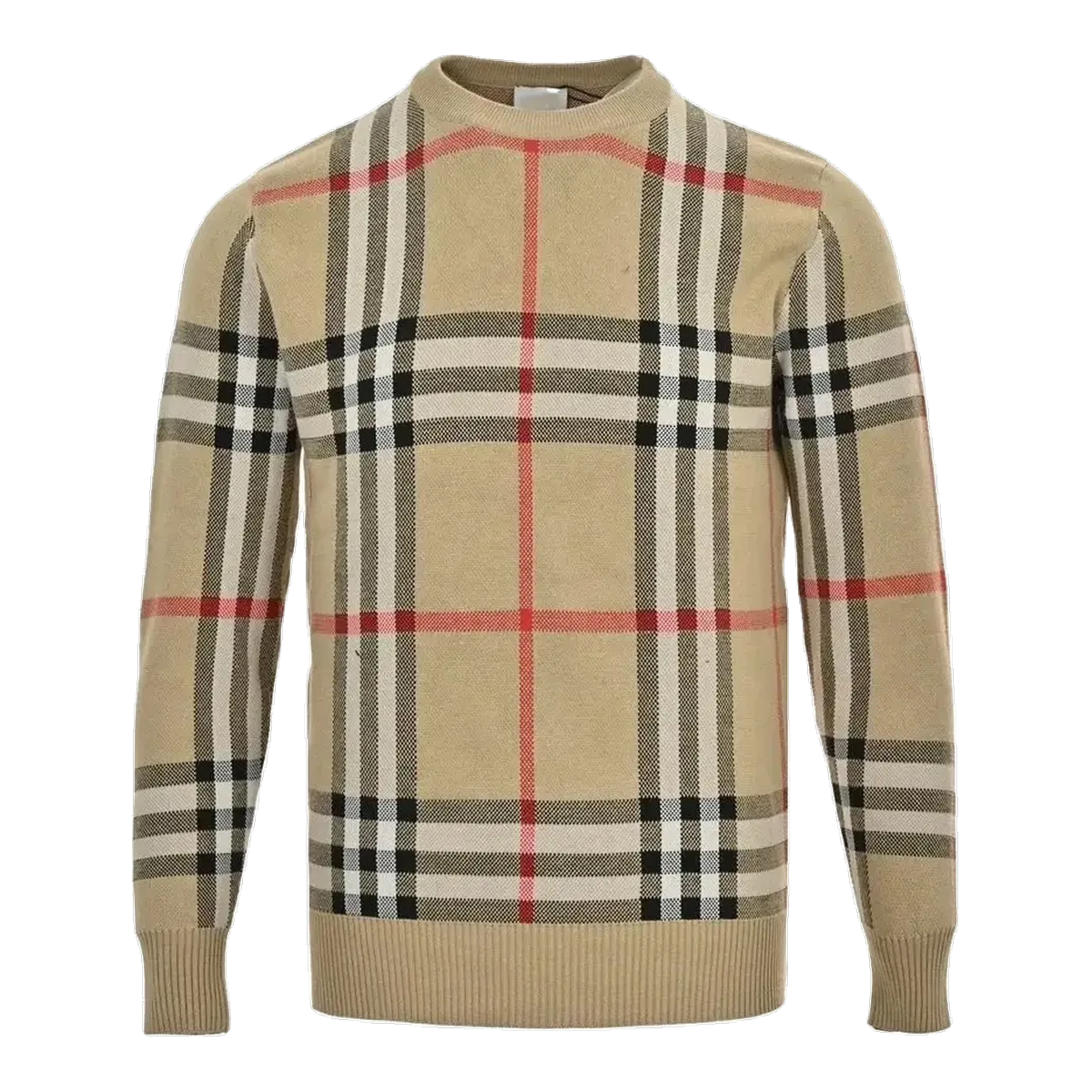Burberry Check Sweater Beige