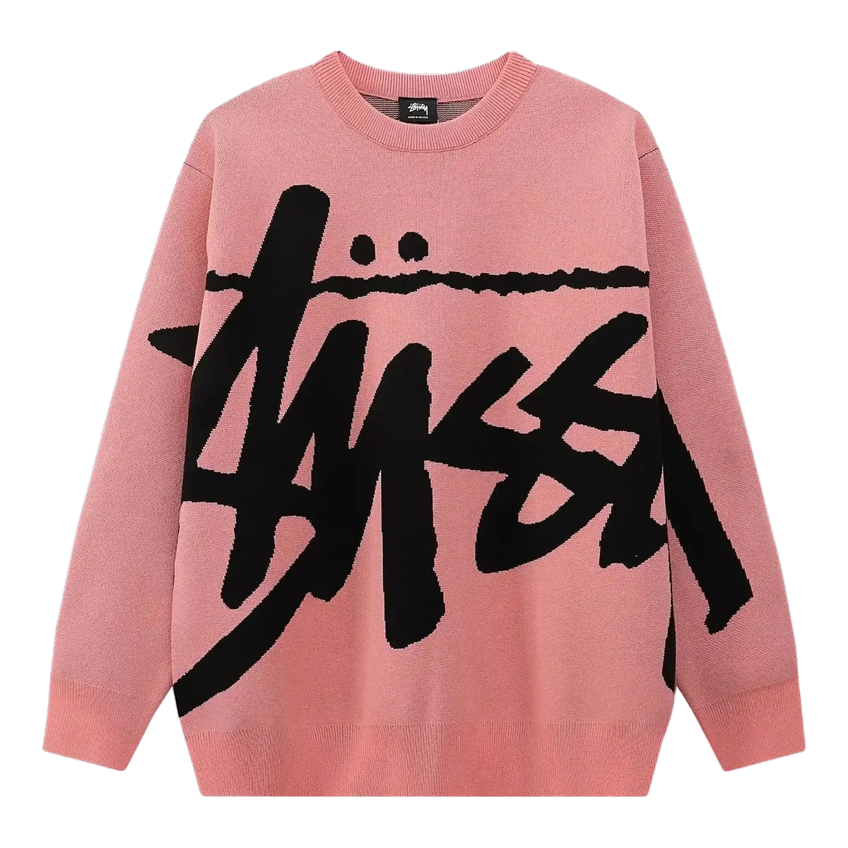 Stussy Pink Script Sweatshirt