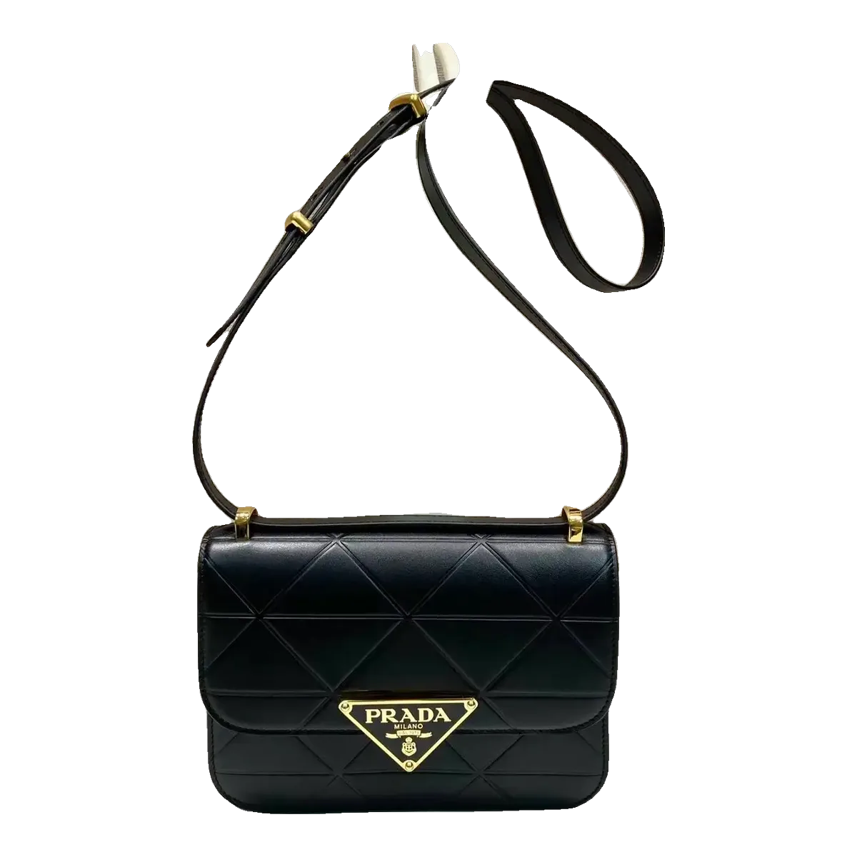Prada Quilted Crossbody Bag Black
