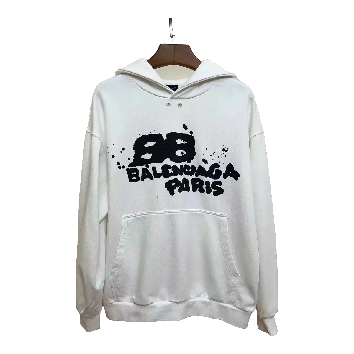 Balenciaga White Paris Hoodie