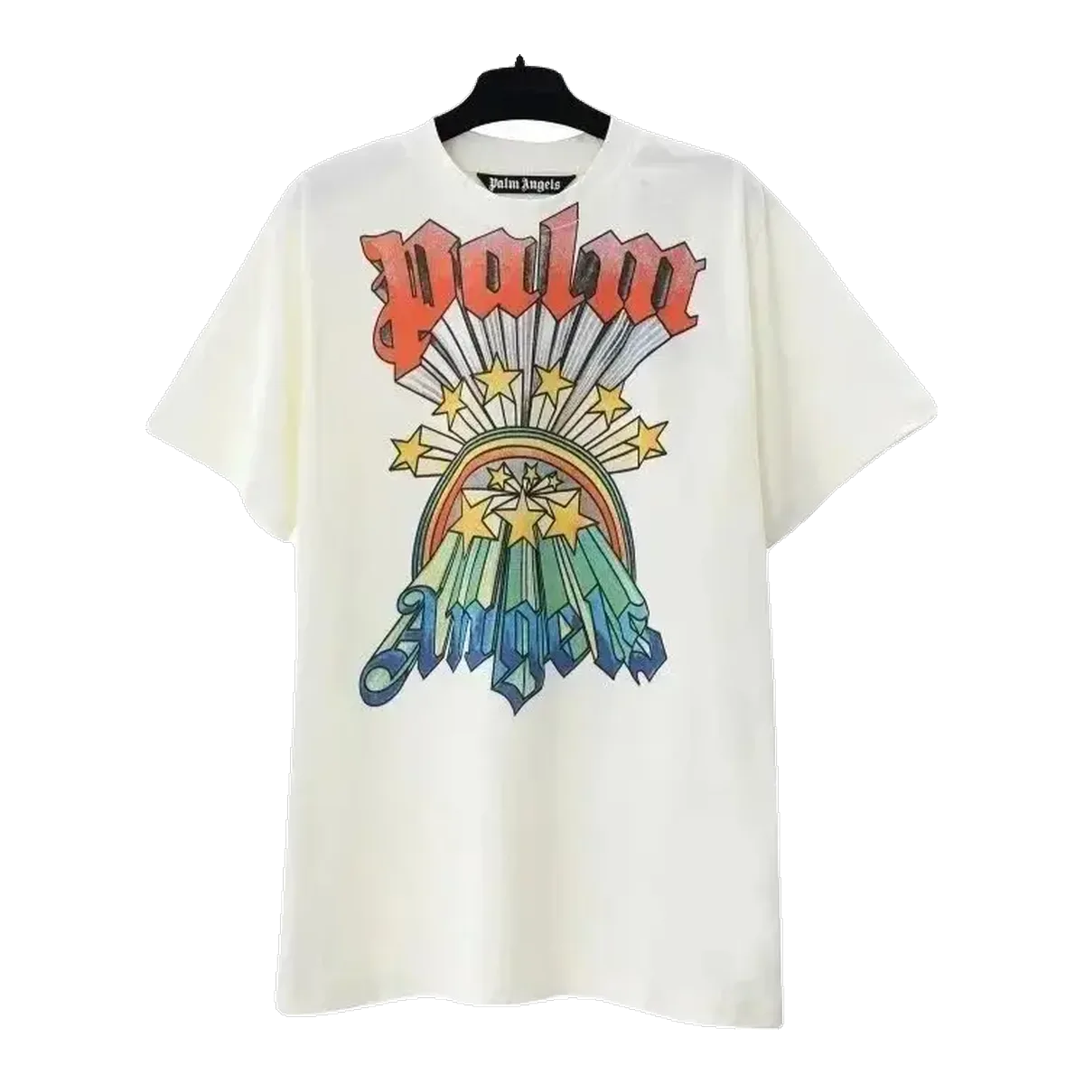 Palm Angels Logo T-Shirt Cream