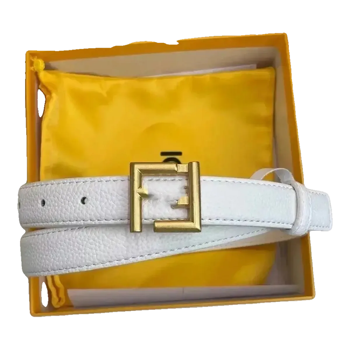 Fendi Belt White