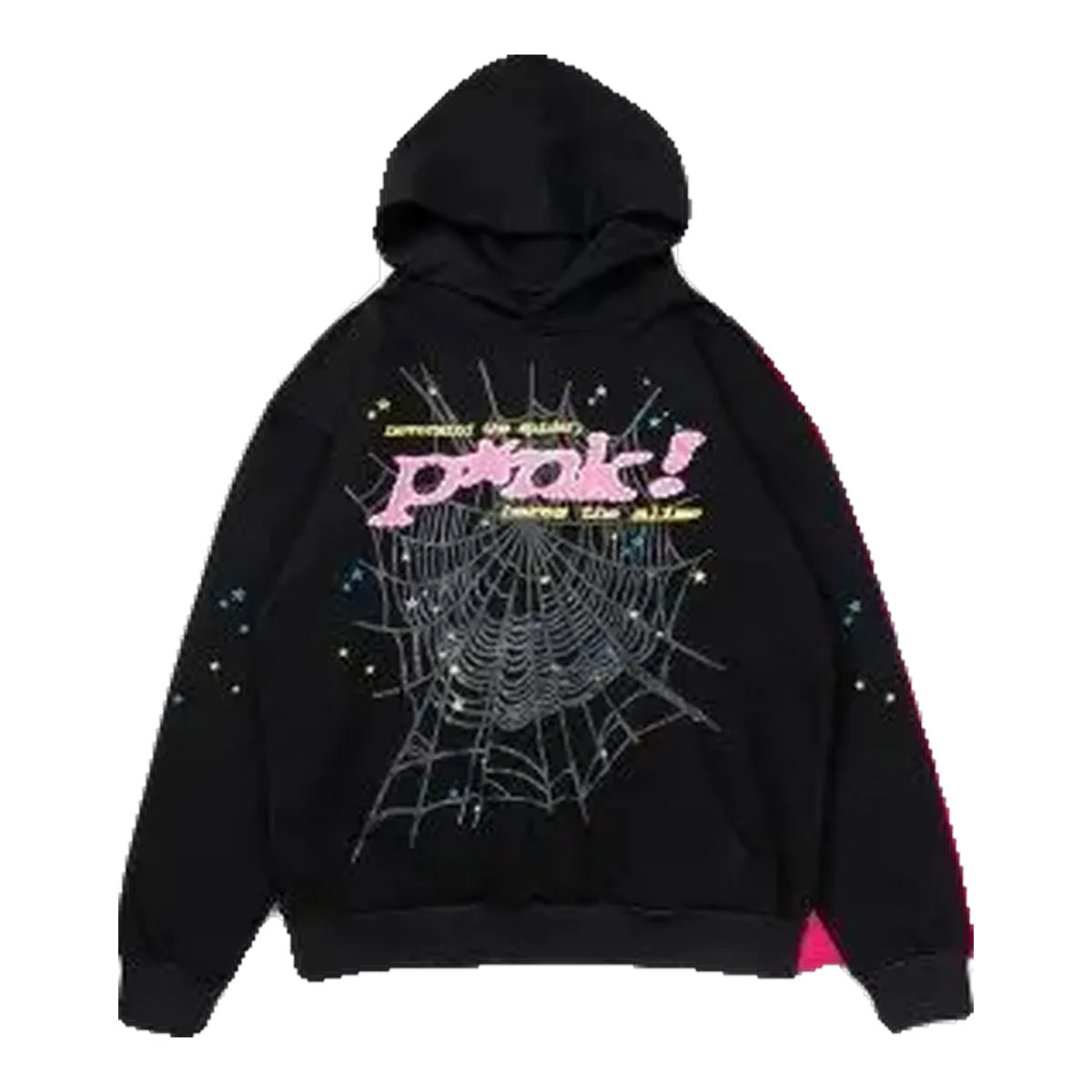 Sp5der Black Pink Hoodie