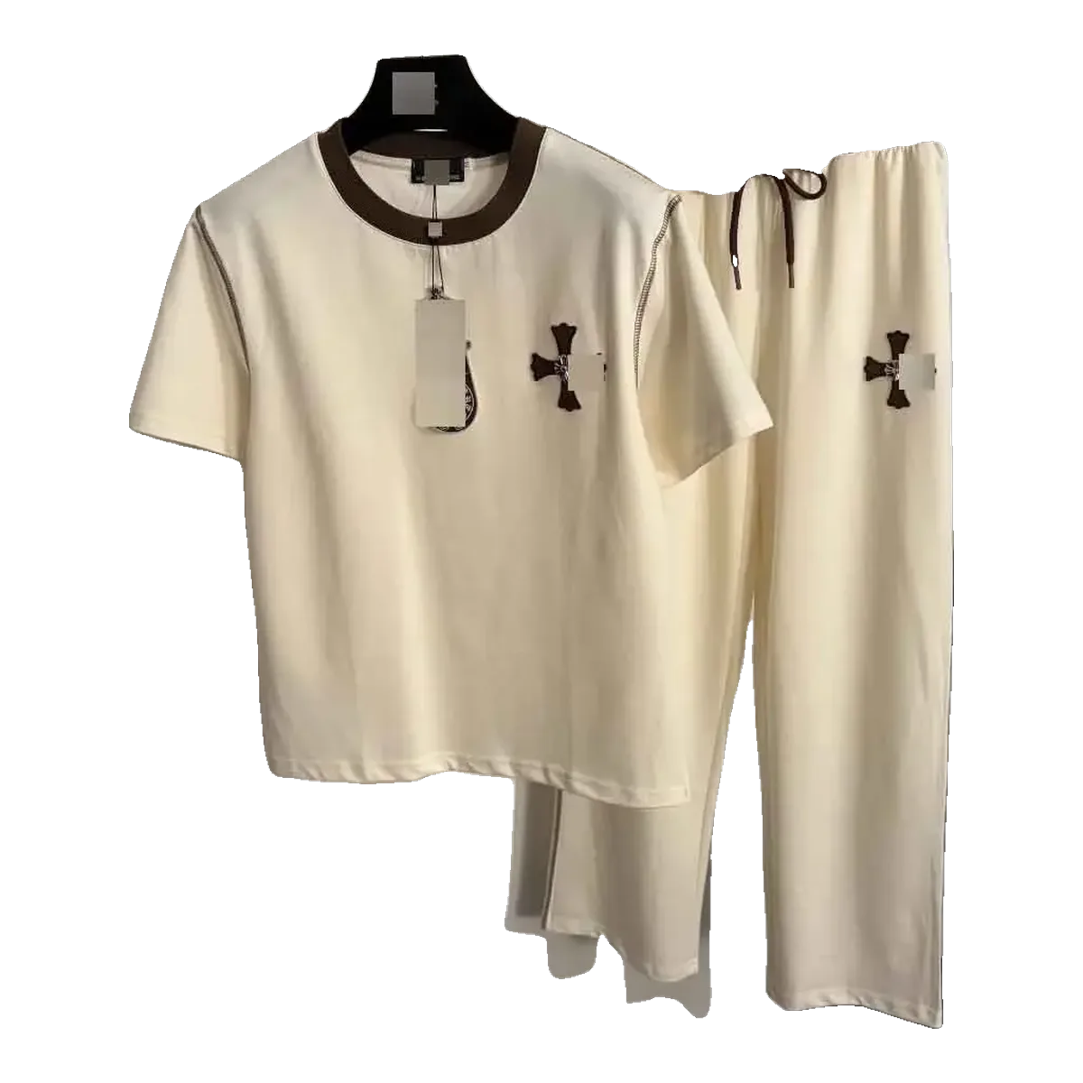 Chrome Hearts Casual Set Cream