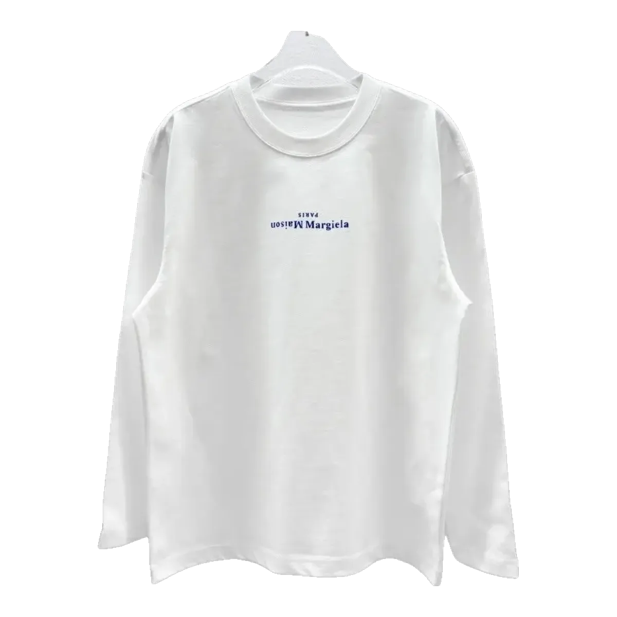 Maison Margiela Logo Long Sleeve White