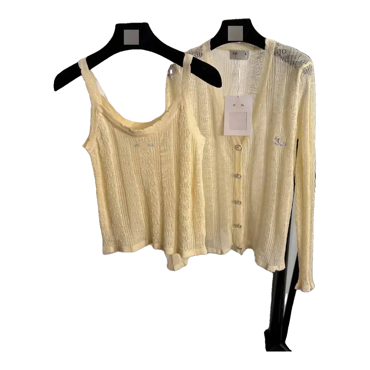 Chanel Knit Set Yellow