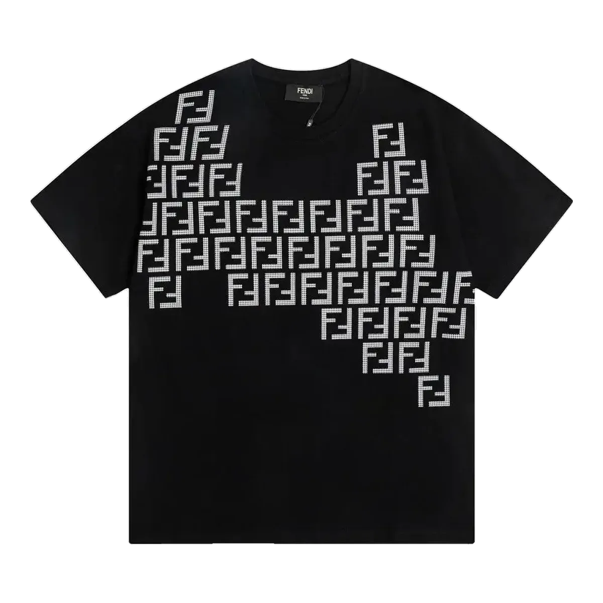 Fendi FF Monogram T-Shirt Black