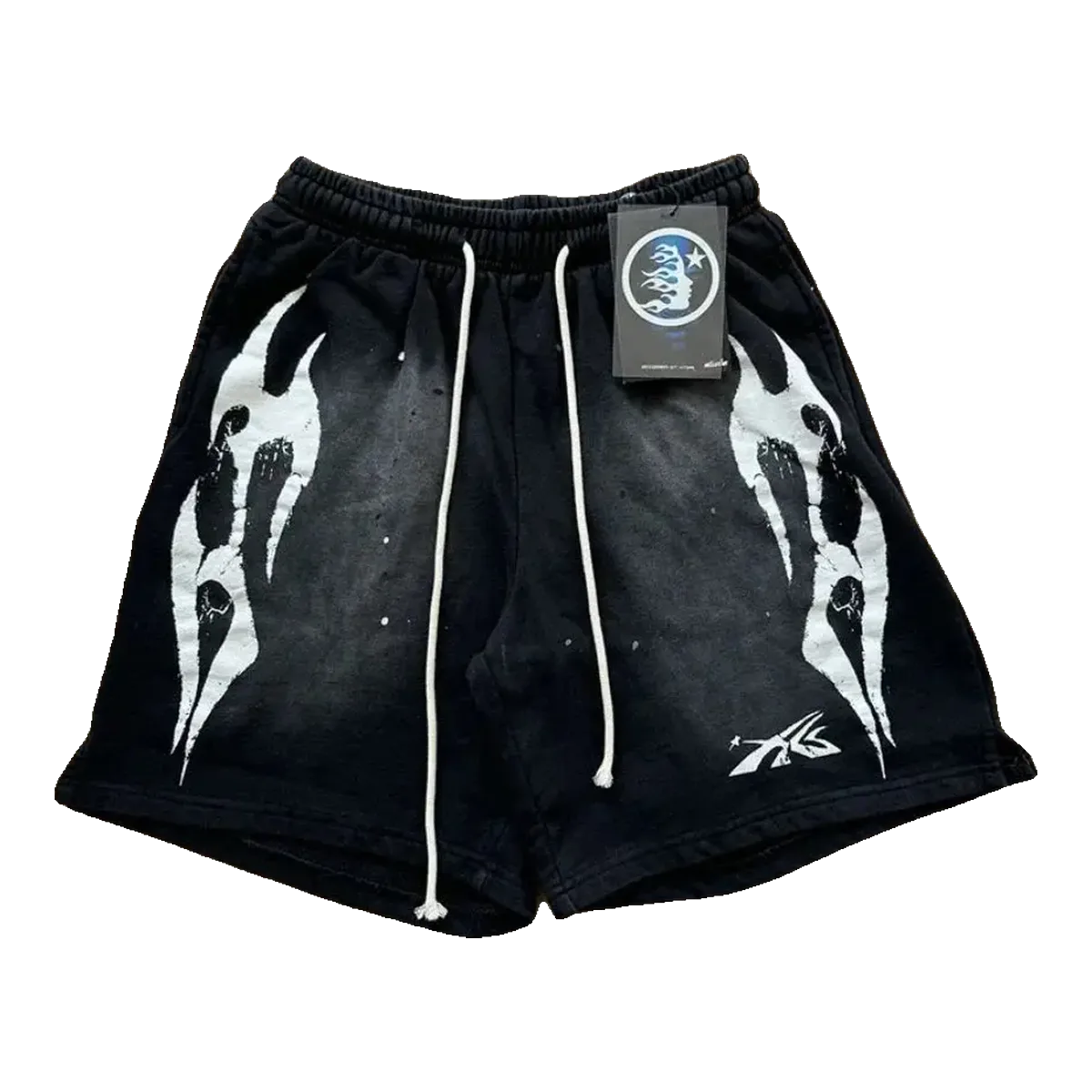 Hellstar Flame Shorts Black