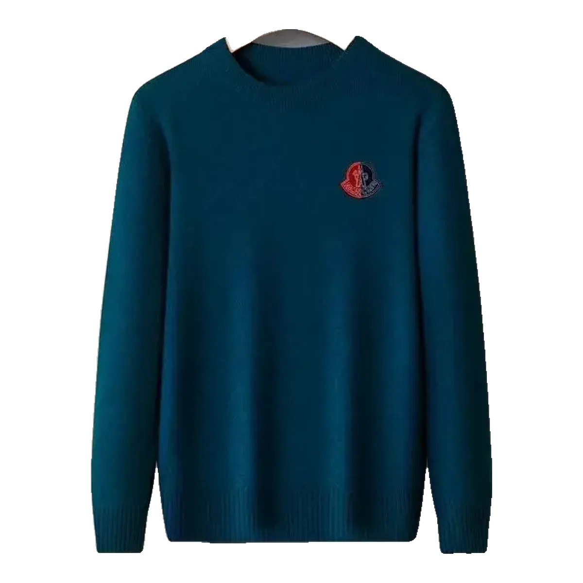 Moncler Logo Wool Sweater Teal