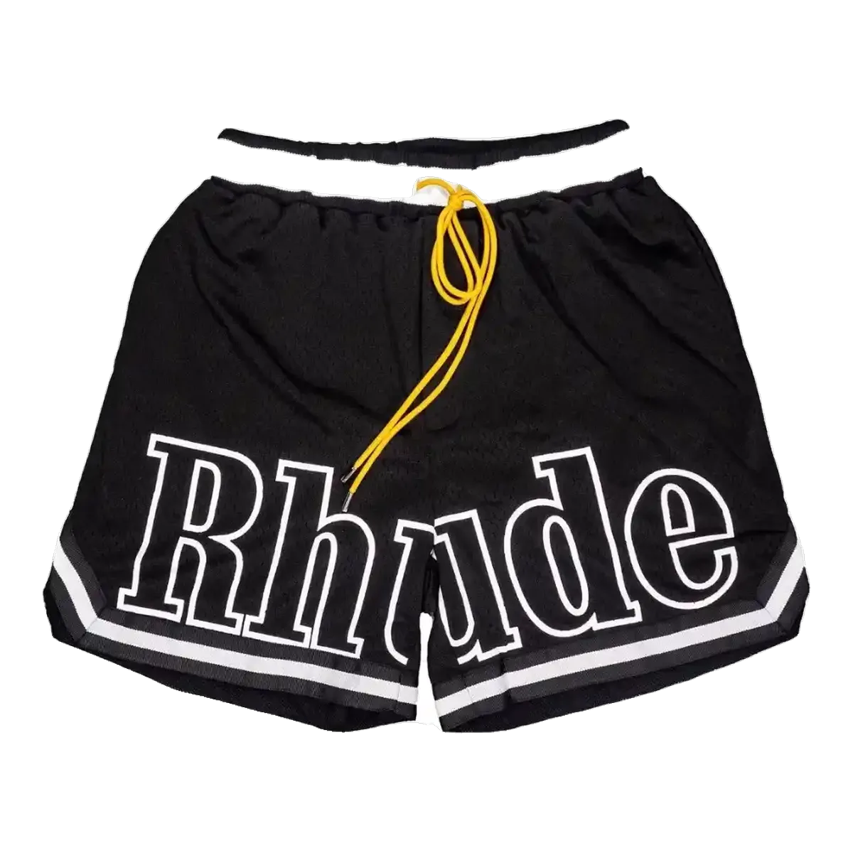 Rhude Black Logo Shorts