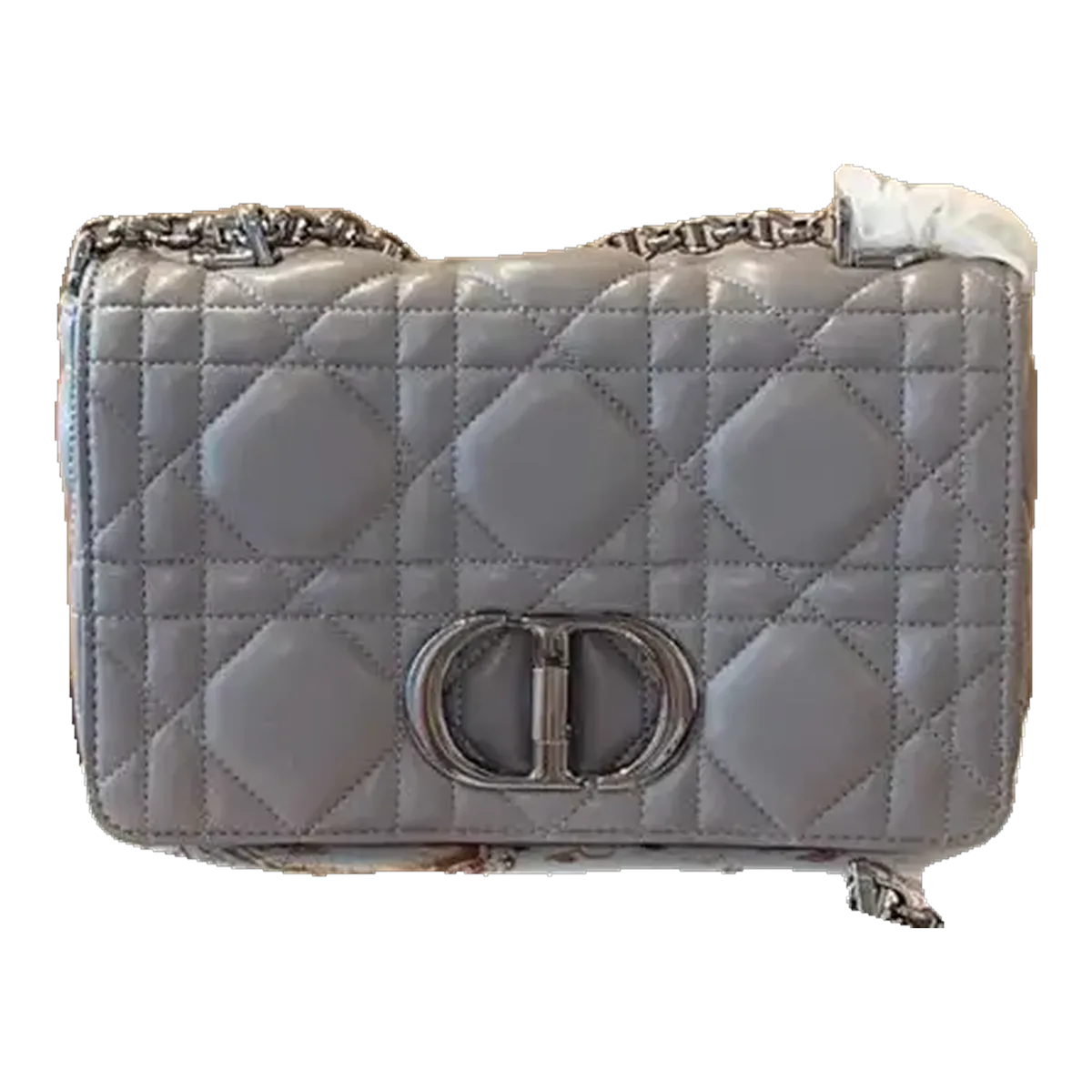 Dior Caro Quilted Bag Grey