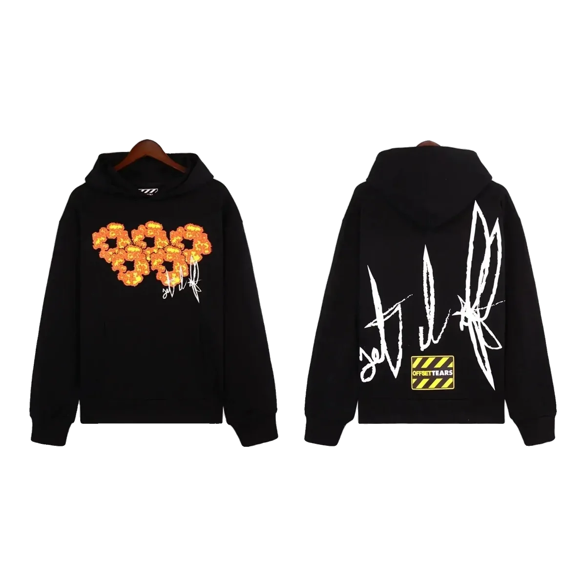 Denim Tears X Offset Hoodie Black