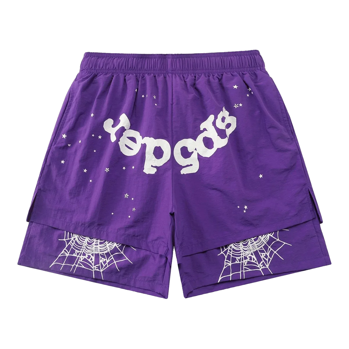 Sp5der Web Shorts Purple