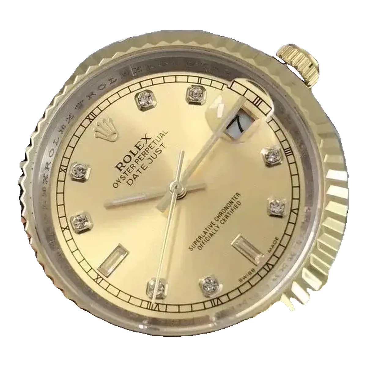 Rolex Gold Diamond Watch