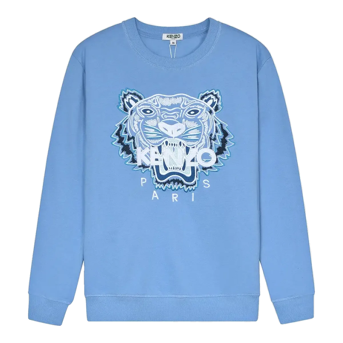 Kenzo Tiger Embroidered Sweatshirt Blue