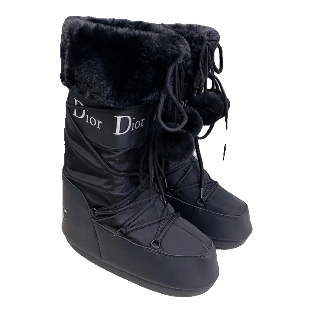 Dior Navy Snow Boots