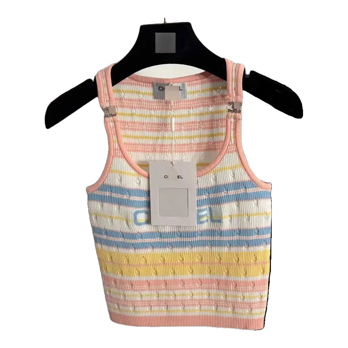 Chanel Striped Knit Vest