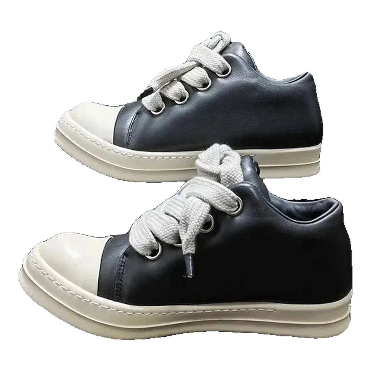 Rick Owens Black Low Sneakers