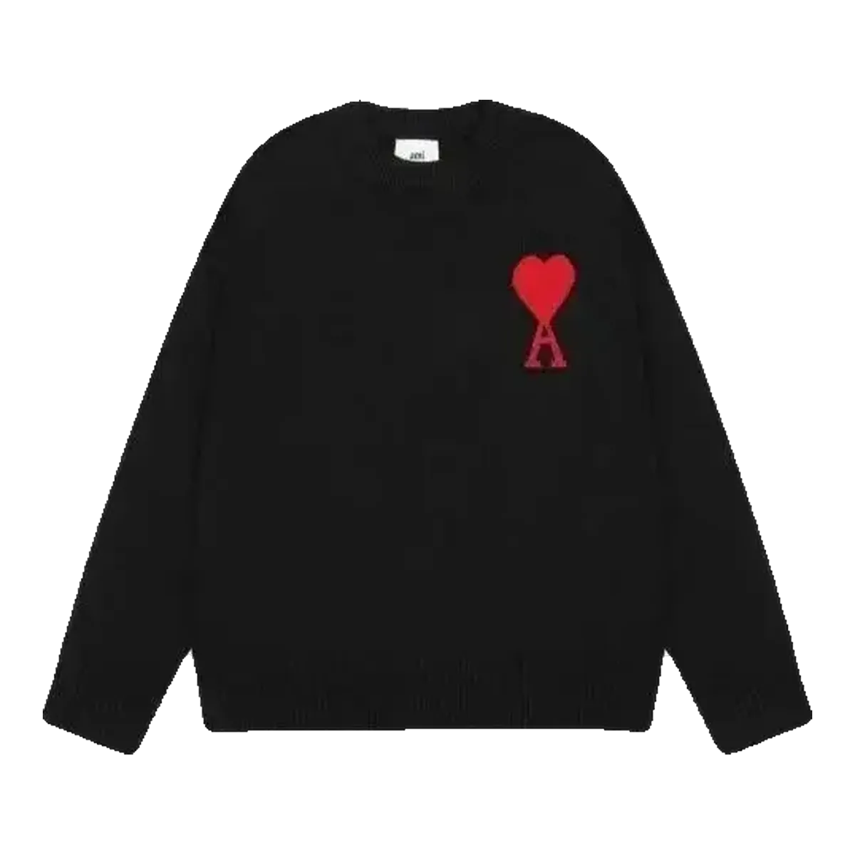 Ami Black Heart Sweater
