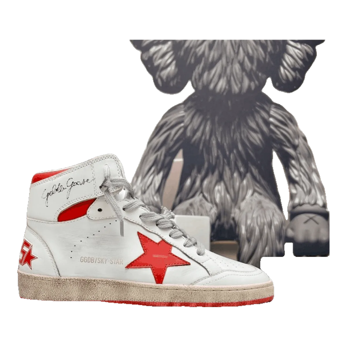 Golden Goose Star High-Top Sneakers White