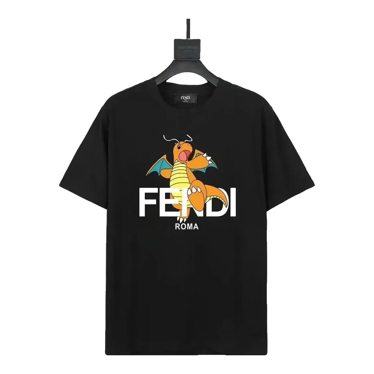 Fendi Black Graphic T-Shirt