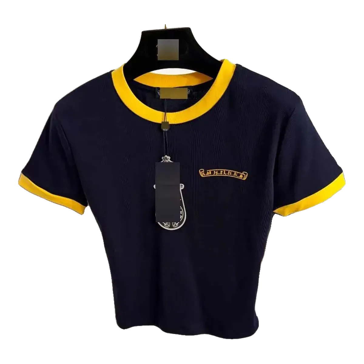 Chrome Hearts Navy Ringer T-Shirt