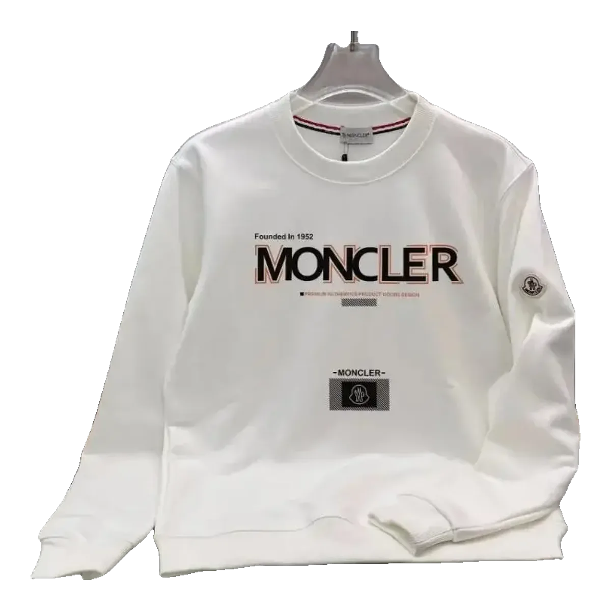 Moncler White Sweatshirt