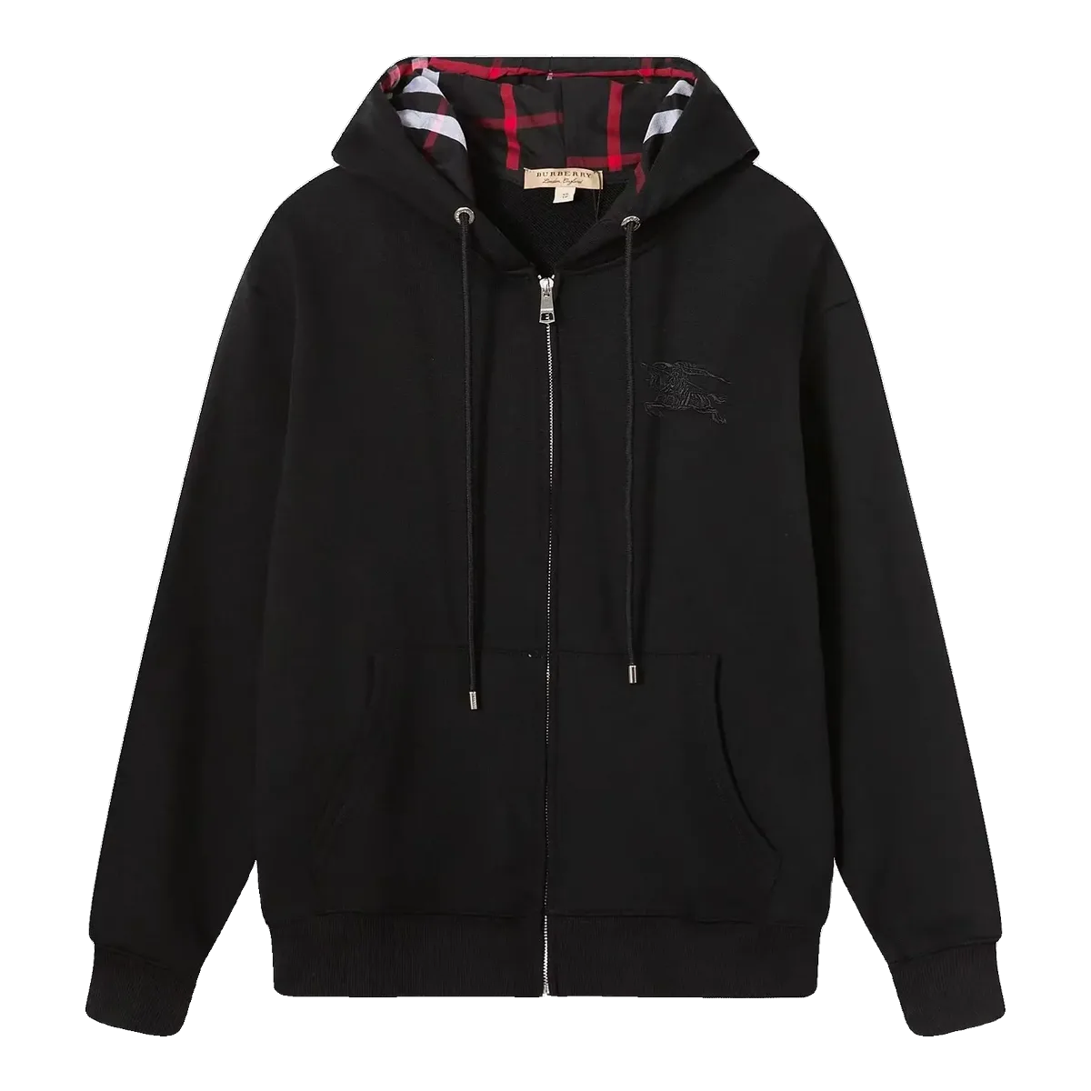 Burberry Zip Hoodie Black