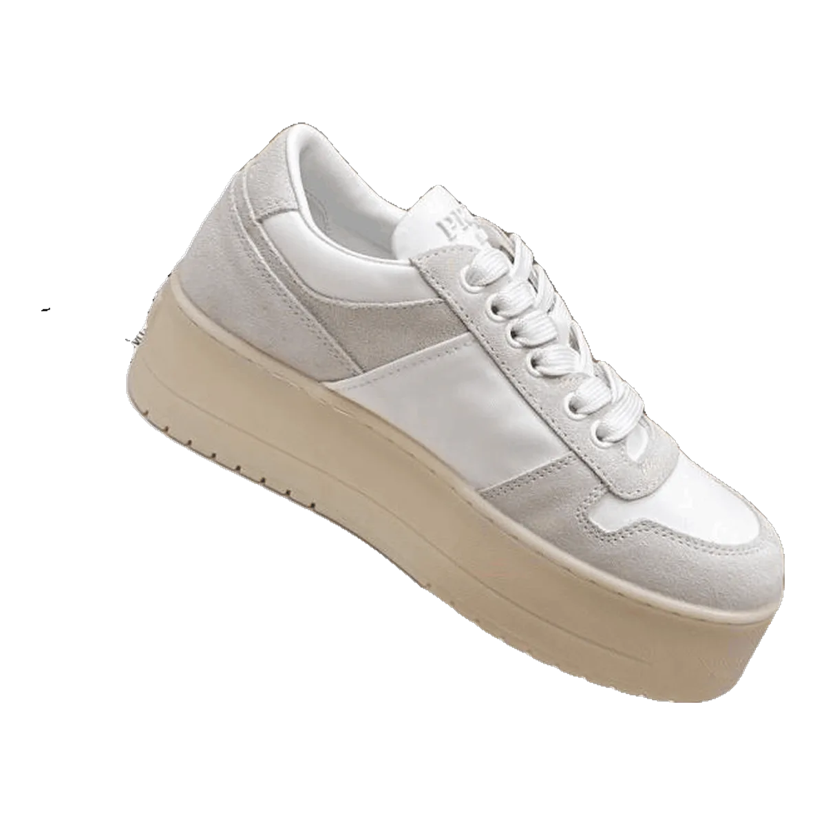 Prada Platform Sneakers White
