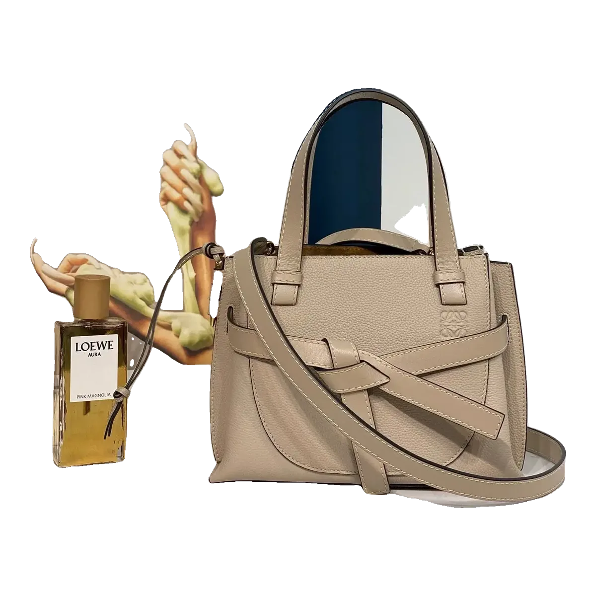 Loewe Chain Bag Tan