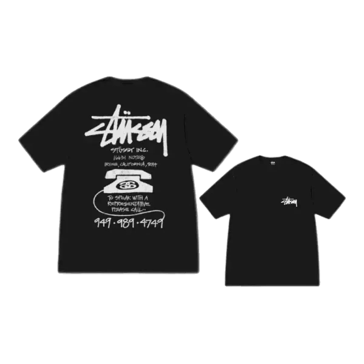 Stussy Black Logo T-Shirt