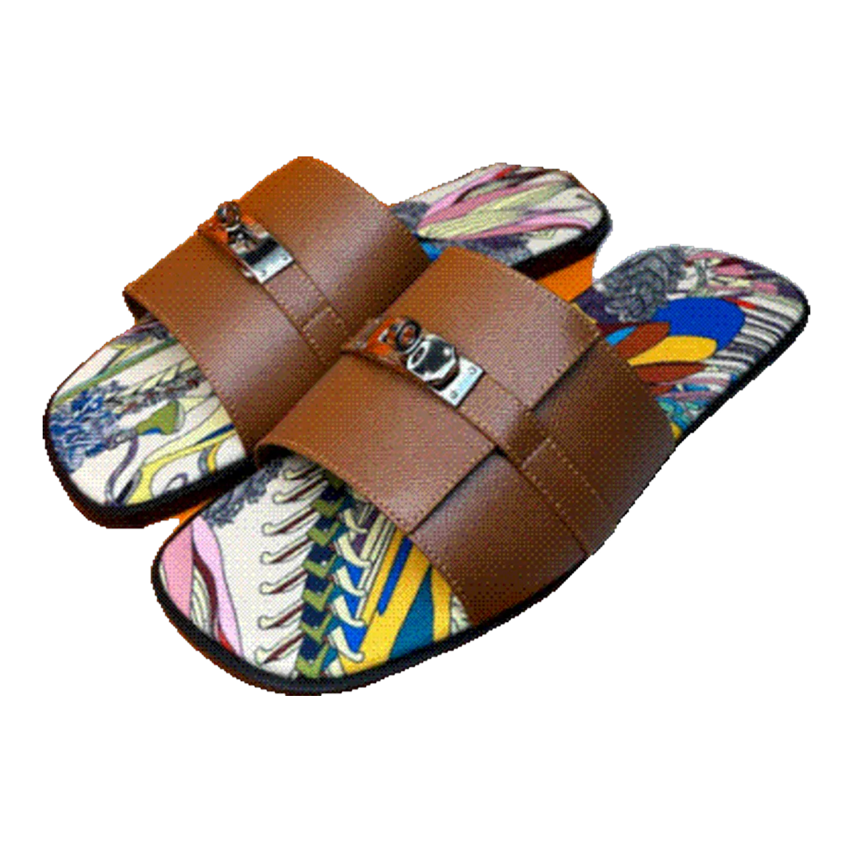 Hermes Slippers Brown