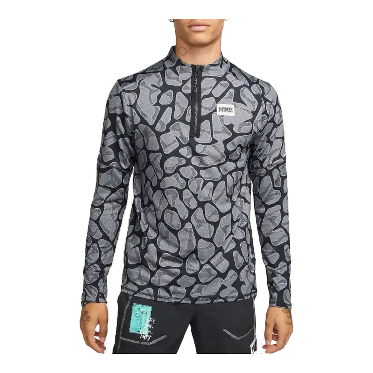 Nike Quarter Zip Windbreaker Grey