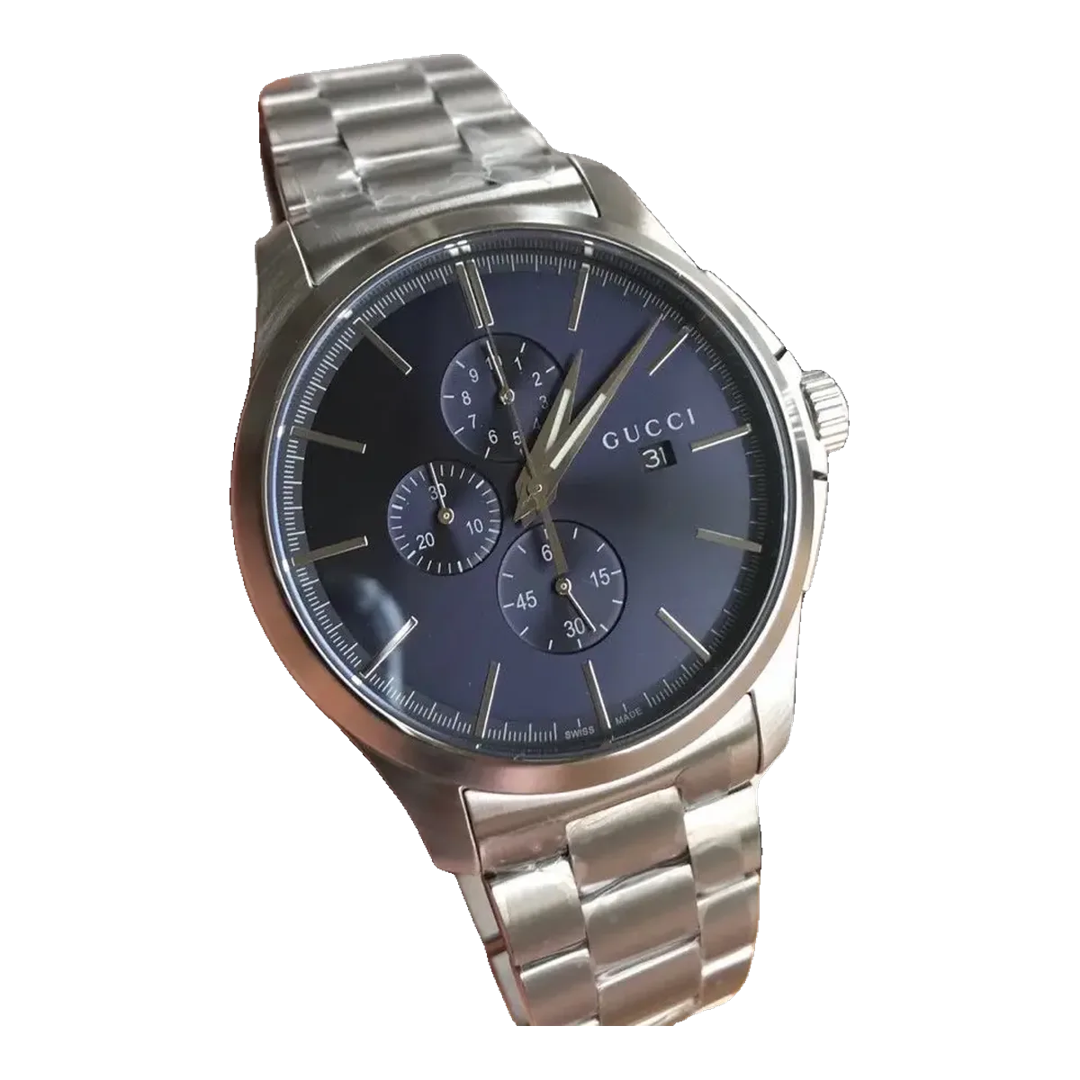 Gucci Chronograph Watch Silver