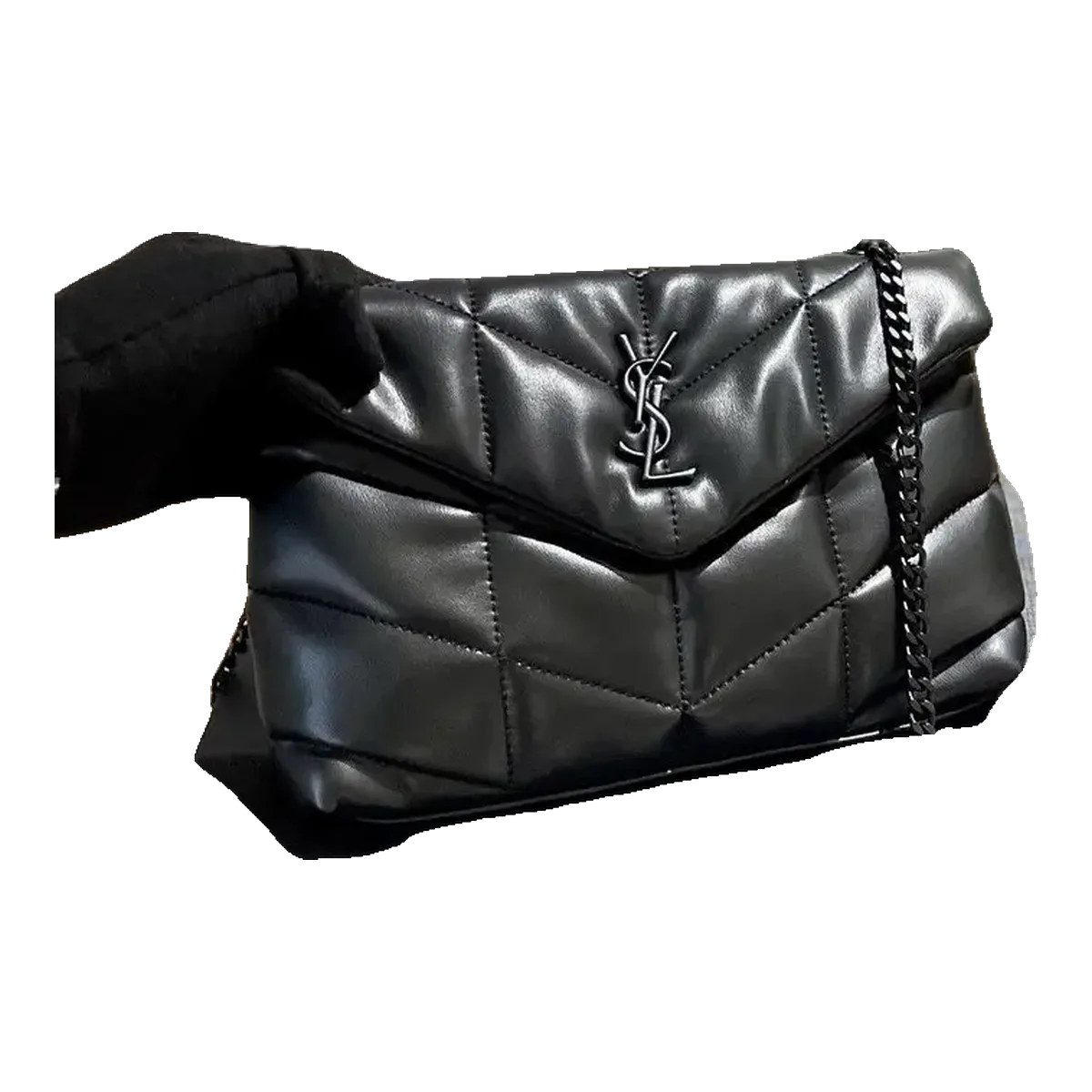 Saint Laurent Black Quilted Bag