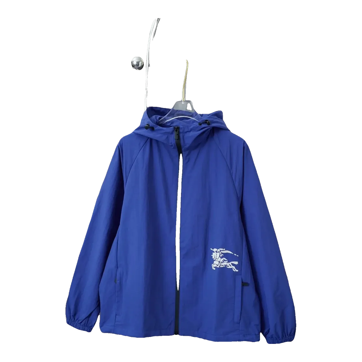 Burberry Logo Windbreaker Blue