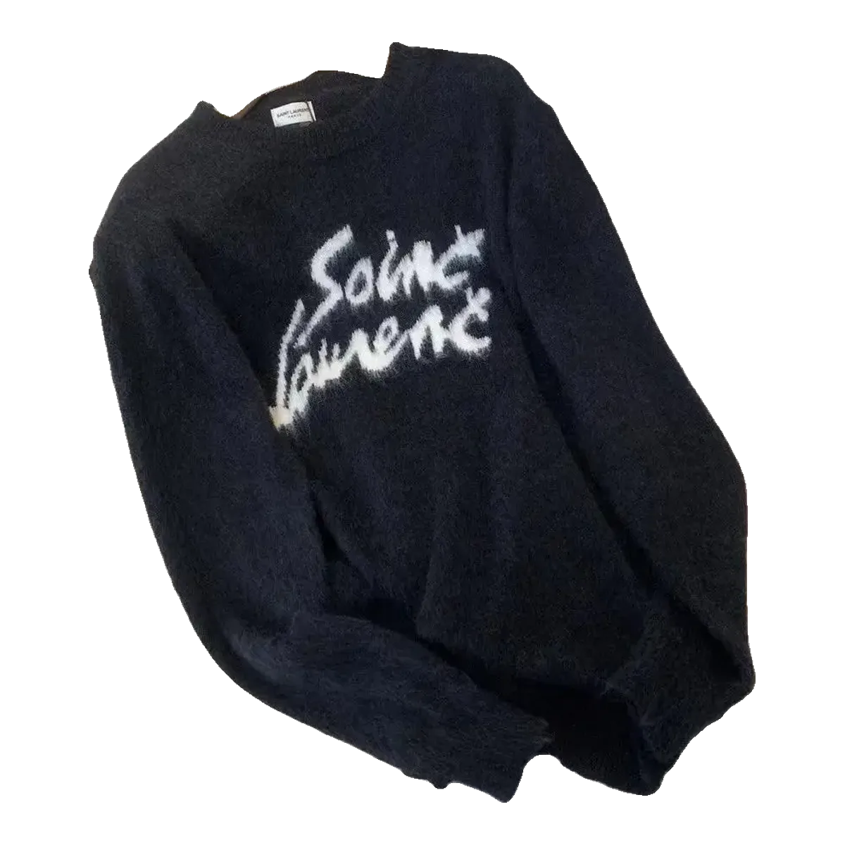 Saint Laurent Navy Logo Sweater