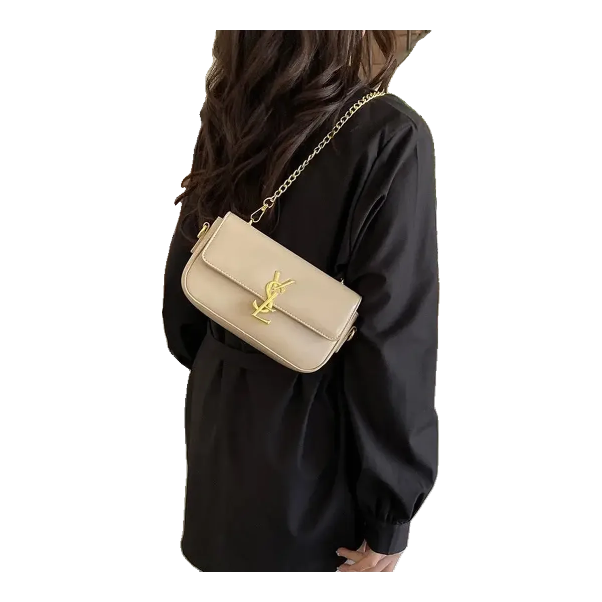 Saint Laurent Beige Crossbody Bag