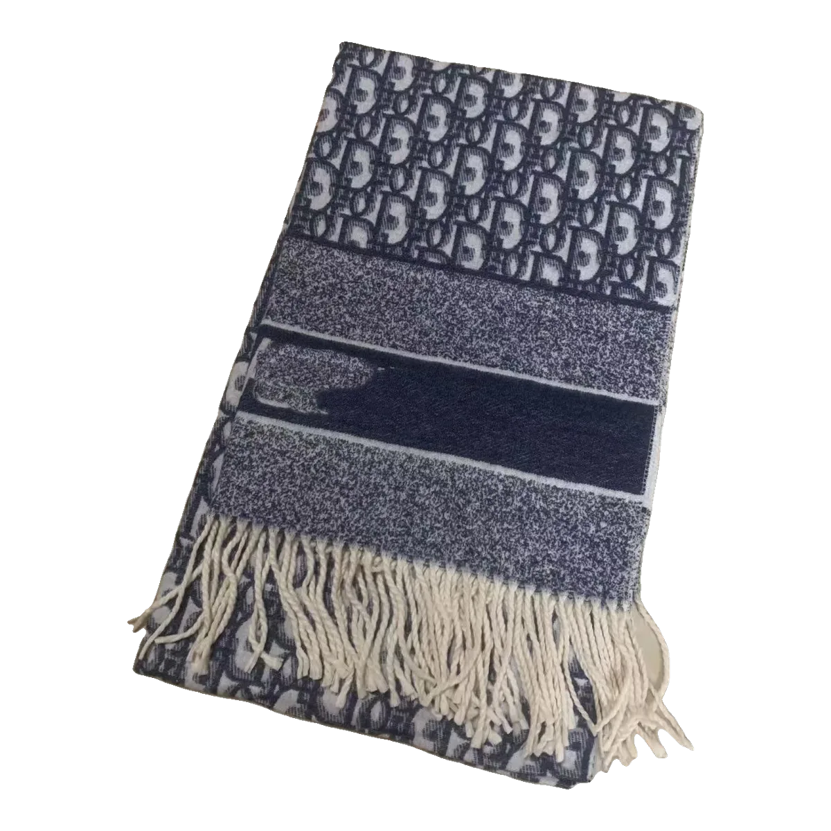 Dior Oblique Scarf Navy