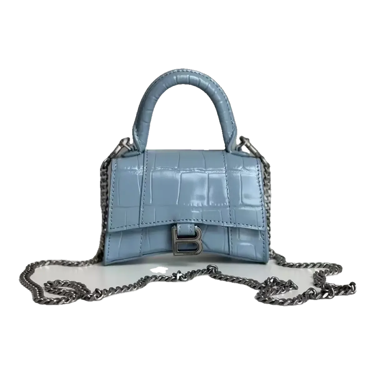 Balenciaga Hourglass Bag Blue