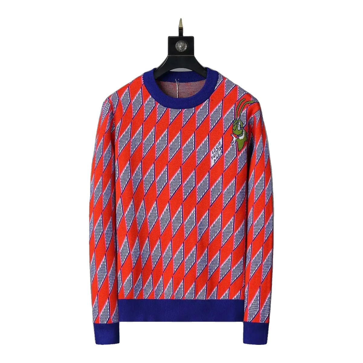 Louis Vuitton Argyle Sweater Red