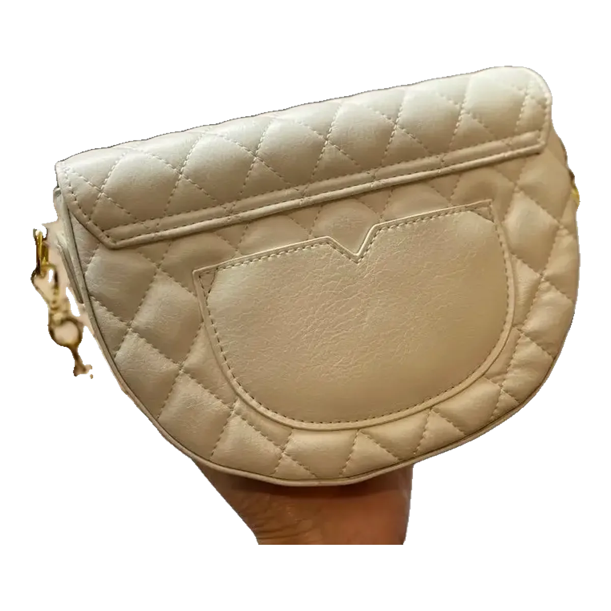 Saint Laurent Cream Envelope Bag