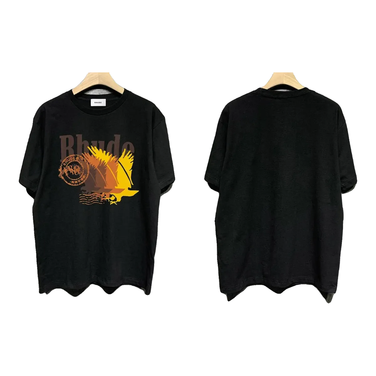 Rhude Black Flame T-Shirt