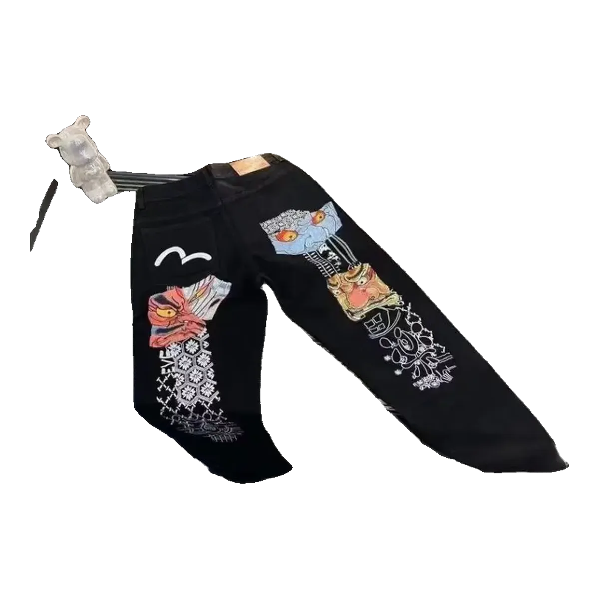 Bape Patch Jeans Black