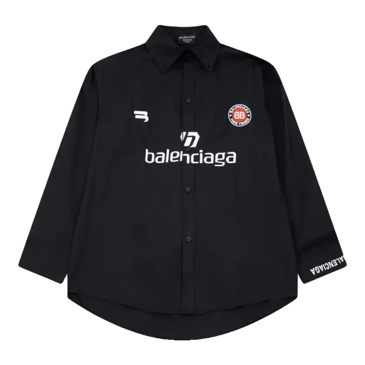 Balenciaga Logo Shirt Black
